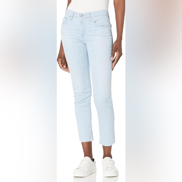 AG Adriano Goldschmied The Prima Mid Rise Cigarette Crop Leg AG-ED Denim Jean 27 - Picture 1 of 11